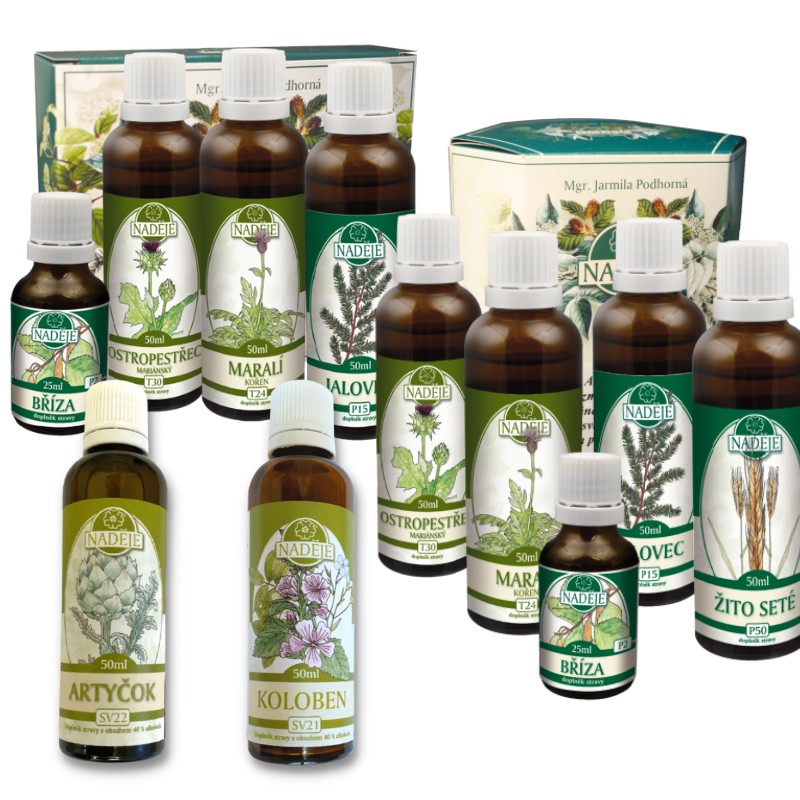 Kúra K30 + K30A - pečeň, žlčník, prečistenie + SV21 Koloben + SV22 Artičok